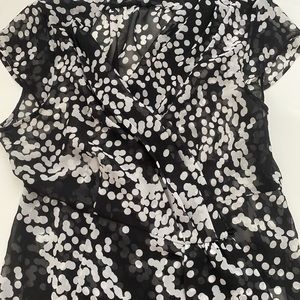 Banana republic sheer short sleeve top